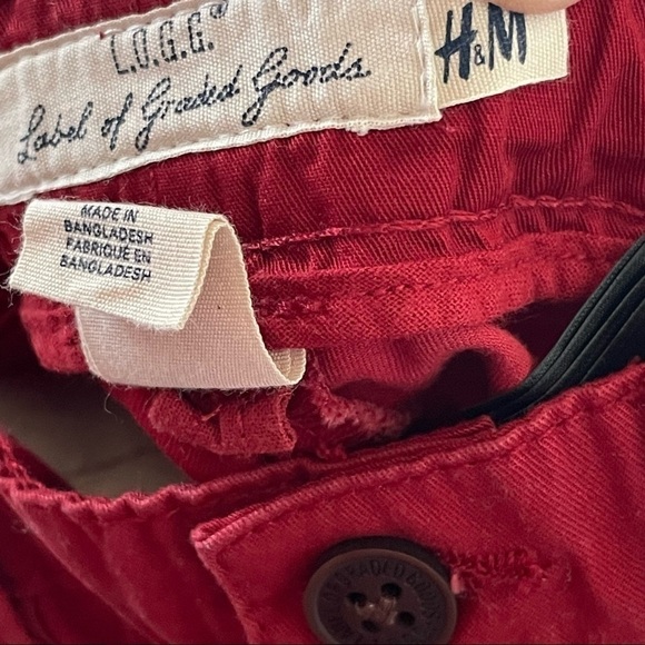 H&M red pants L.O.G.G unisex 12-18 months - Picture 8 of 12